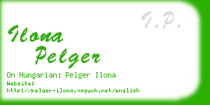 ilona pelger business card